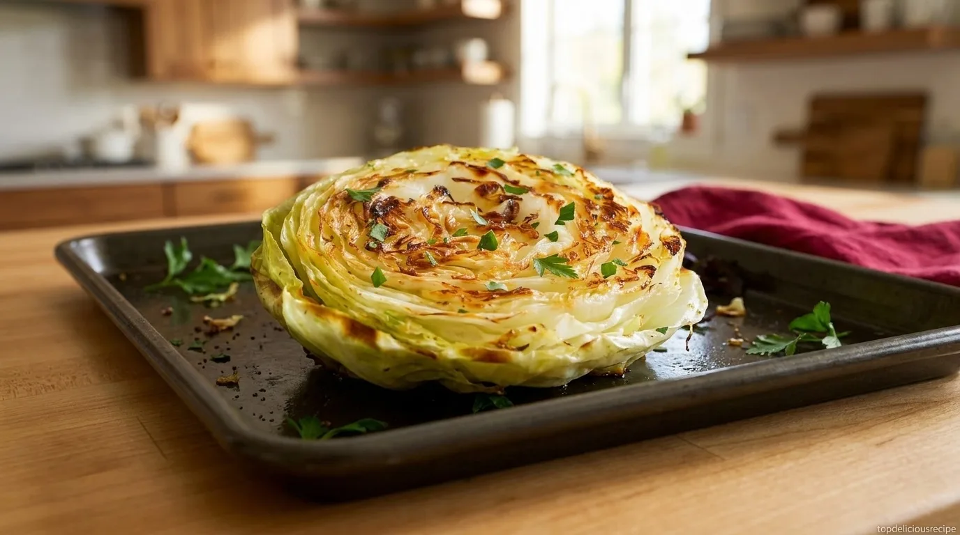 Roasted Cabbage Steaks — Step 4 Step 4 — Roasted Cabbage Steaks