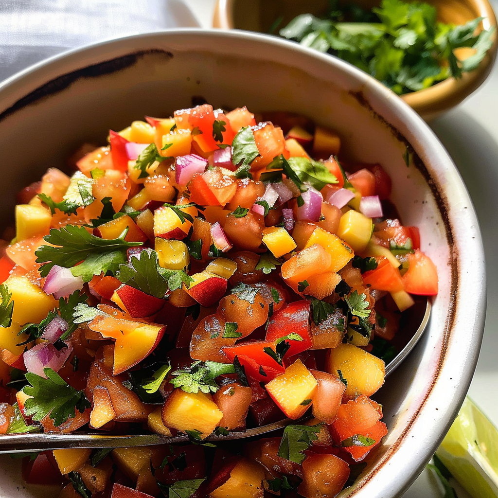 Easy Peach Salsa Recipe