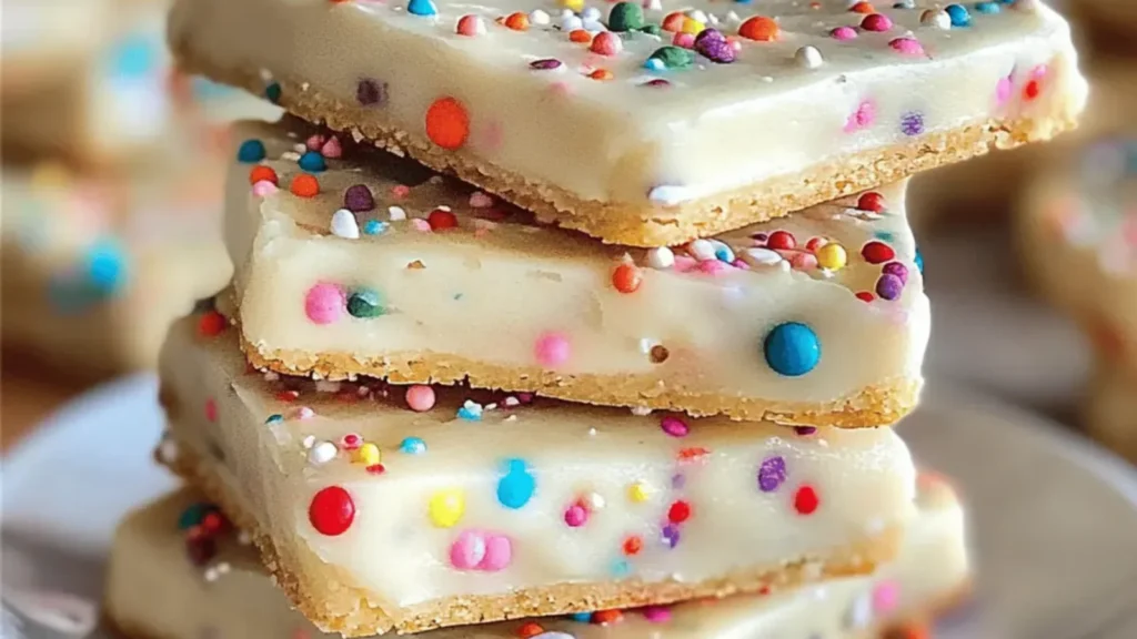 Funfetti Shortbread Sandwich Cookies