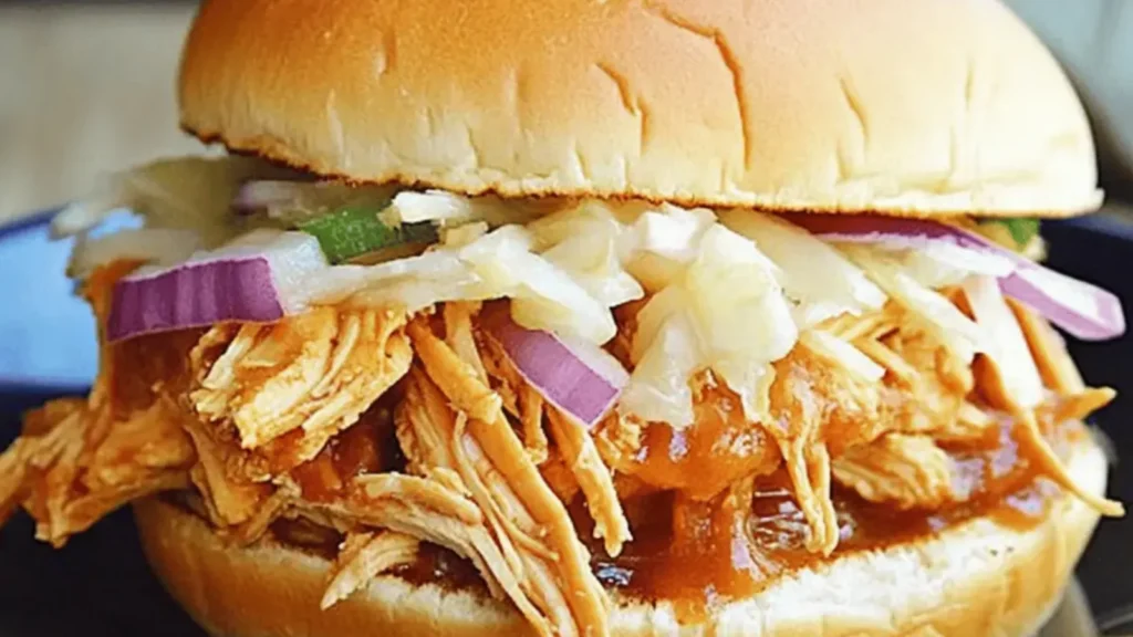 Crock Pot Hawaiian Chicken Sandwiches - Jamie Cooks It Up