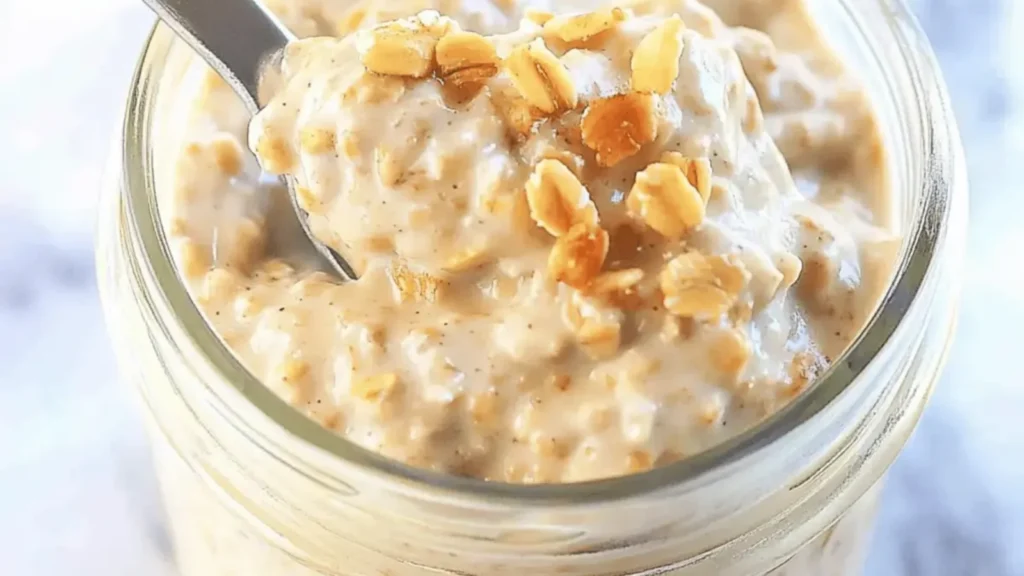 overnight oats in a jar