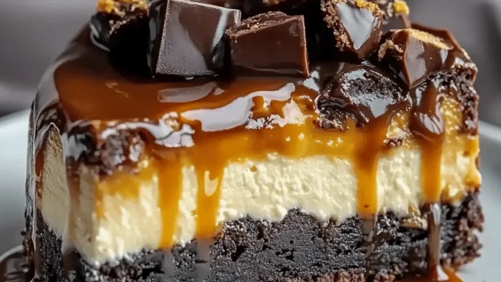 Caramel Brownie Cheesecake