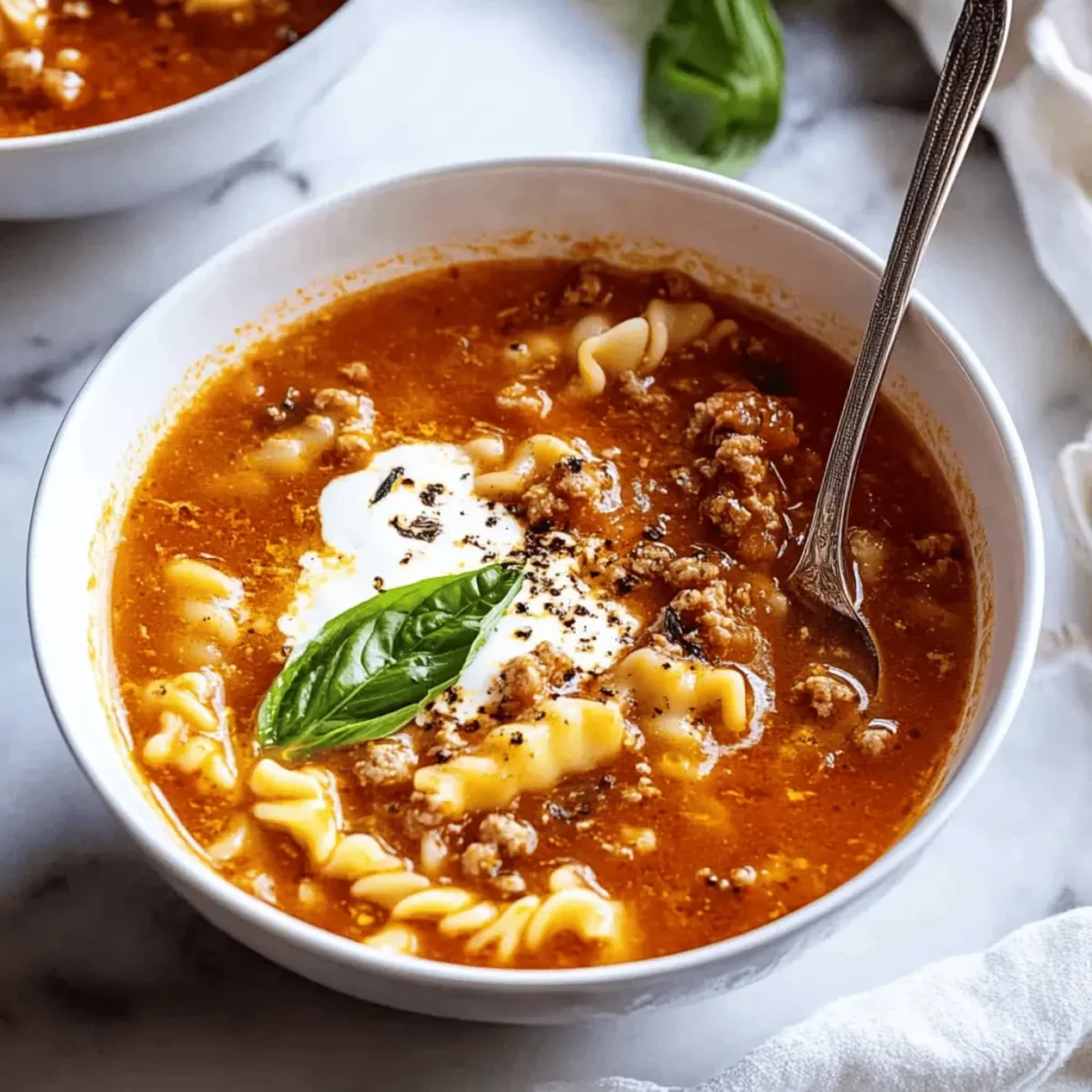 Lasagna Soup