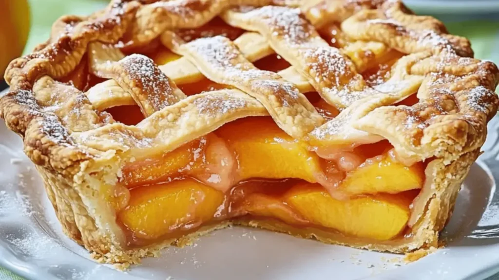 fresh peach pie