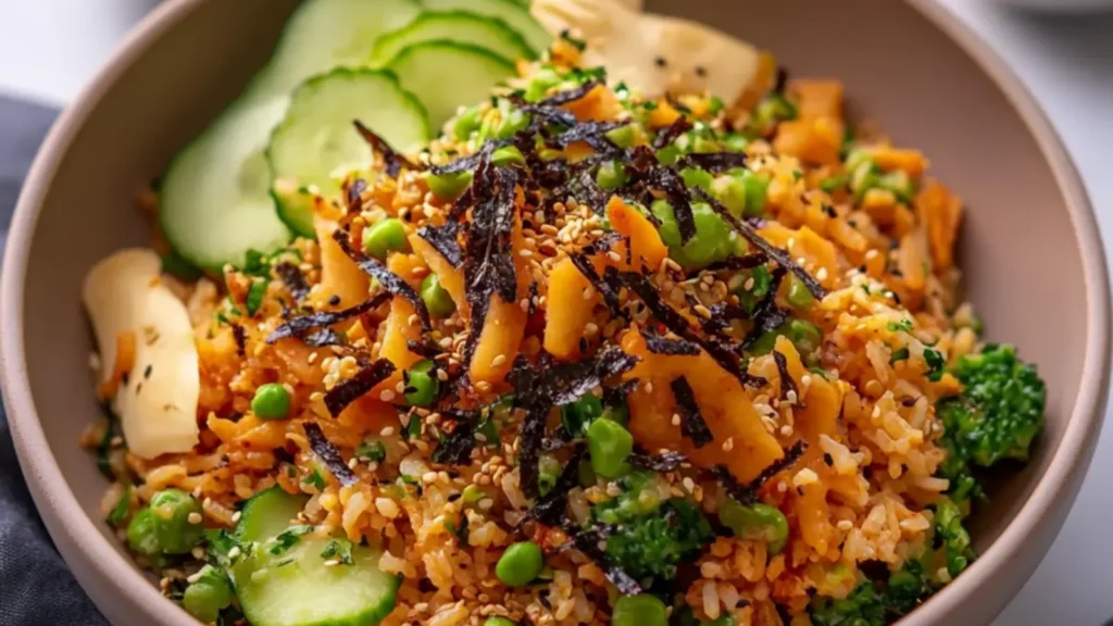 Crispy Gochujang Rice Salad