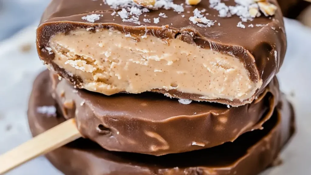 Frozen Peanut Butter Protein Pops