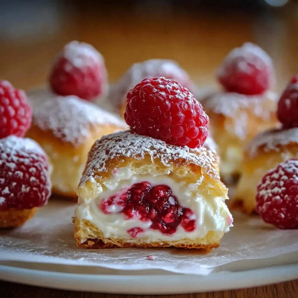 Raspberry Cream Cheese Bites
