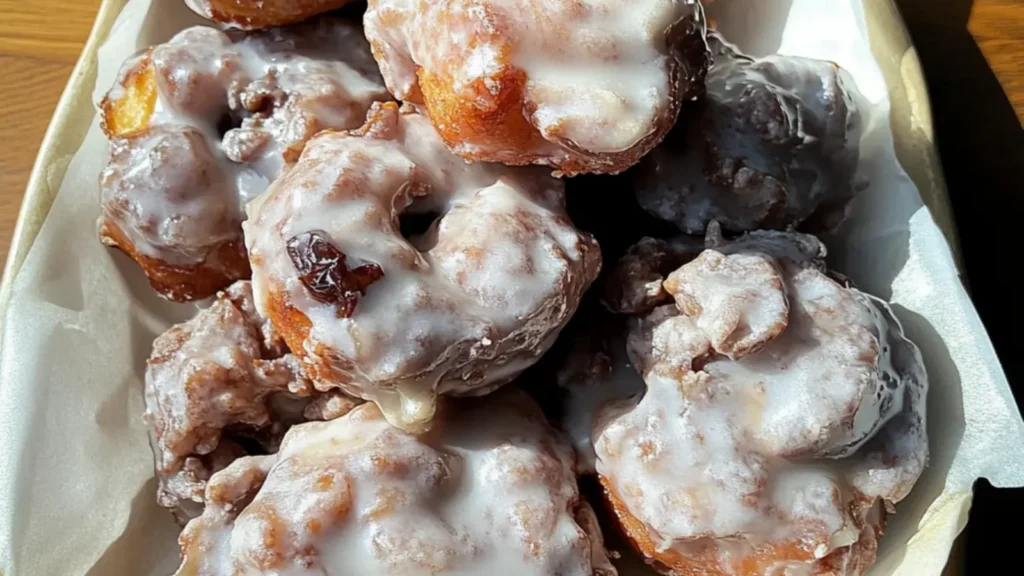 Apple Fritter Donuts with Brown Butter Glaze