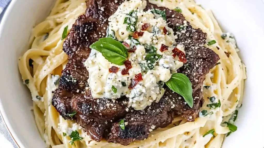Steak Gorgonzola Alfredo