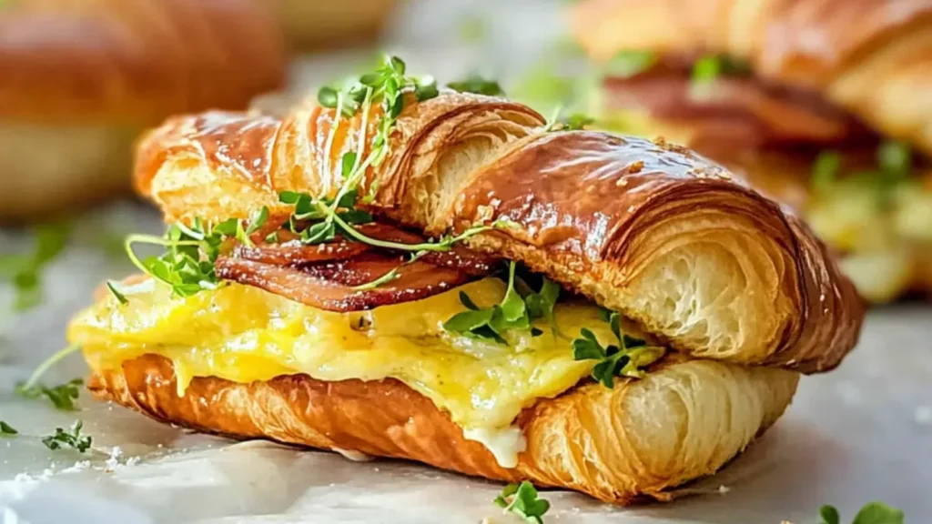 Make-Ahead Croissant Breakfast Sandwiches