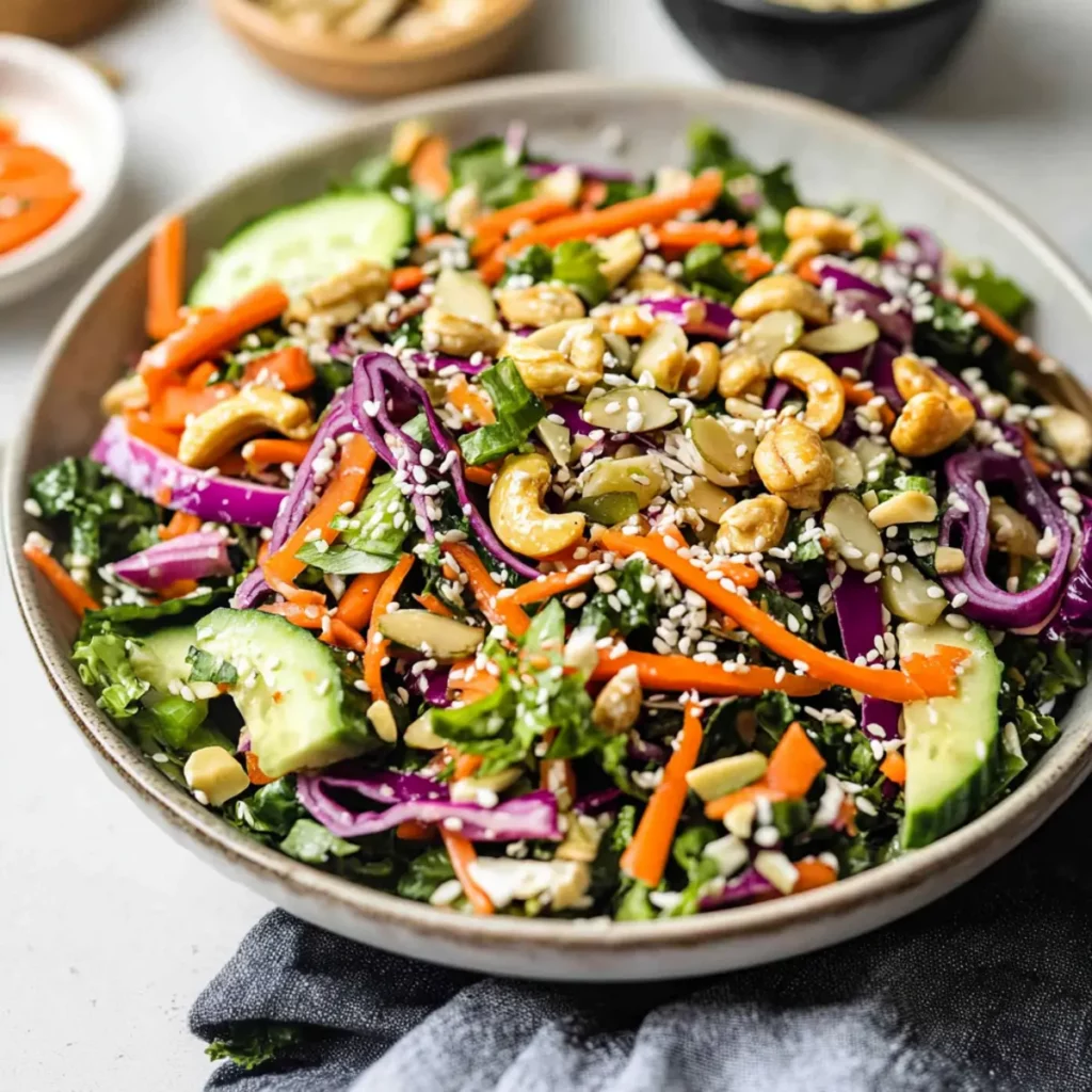 Cashew Crunch Salad with Sesame Dressing