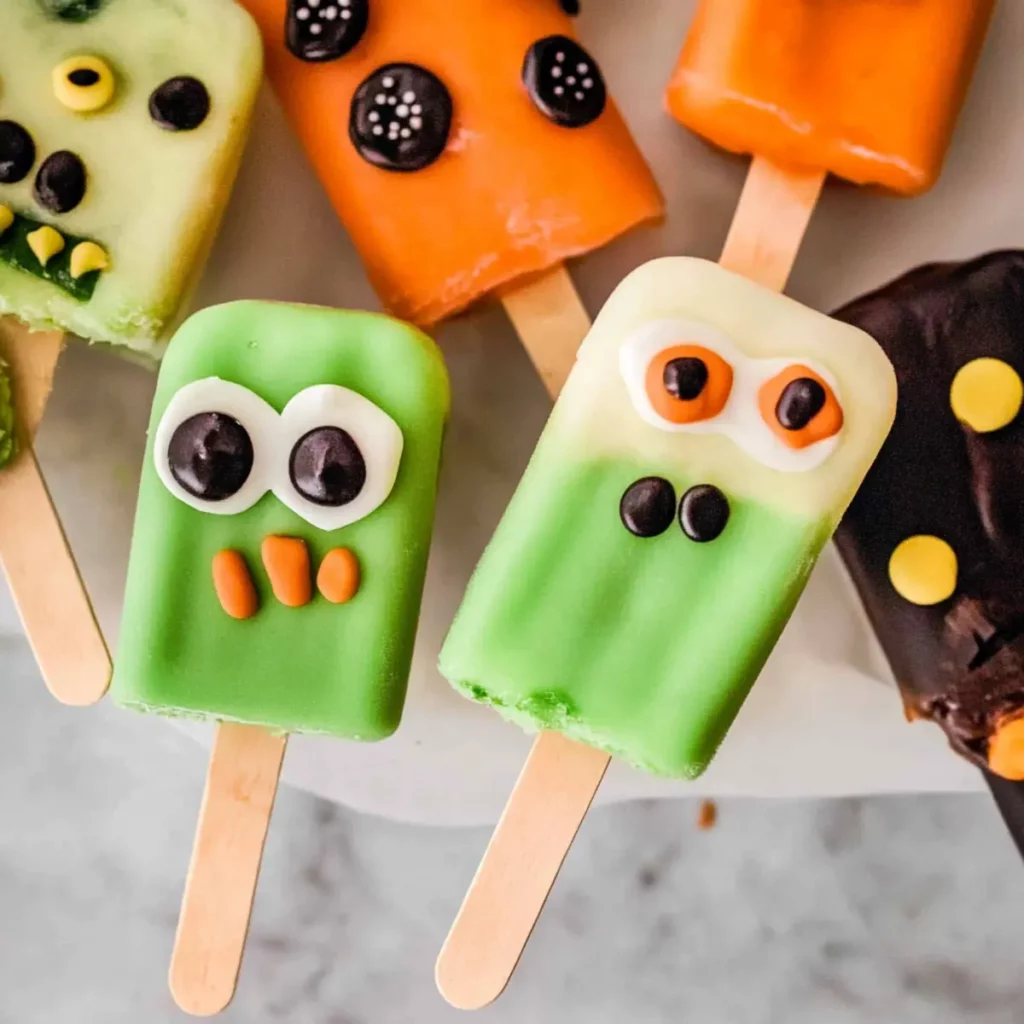 Spooky Monster Cakesicles
