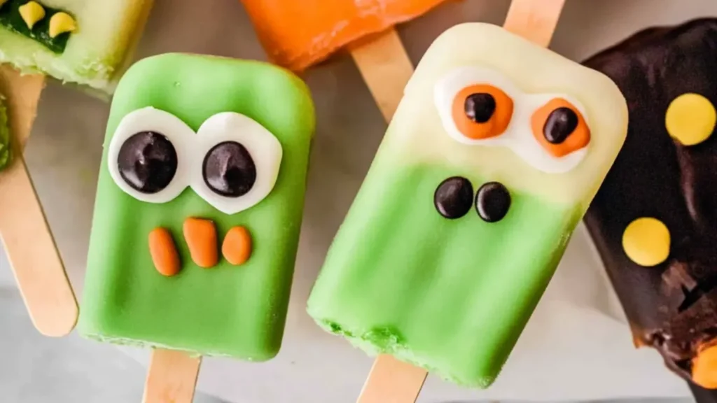 Spooky Monster Cakesicles