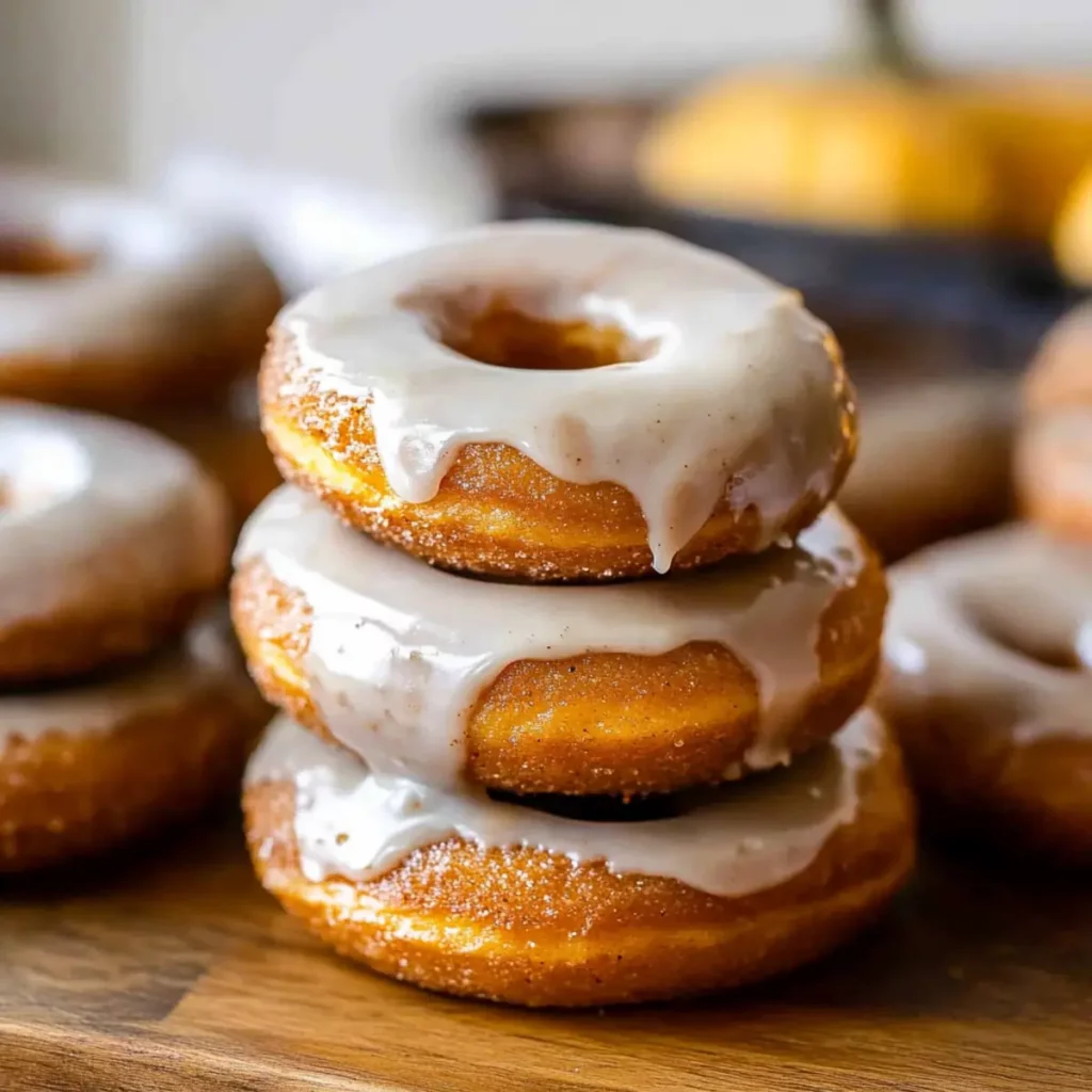 Pumpkin Donuts with Brown Sugar Glaze