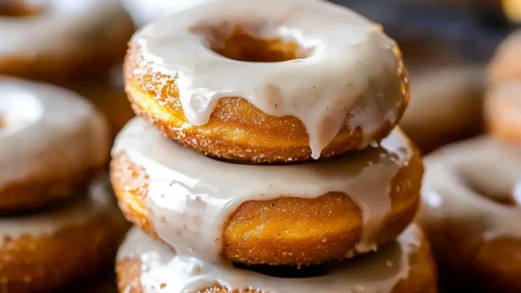 Pumpkin Donuts with Brown Sugar Glaze