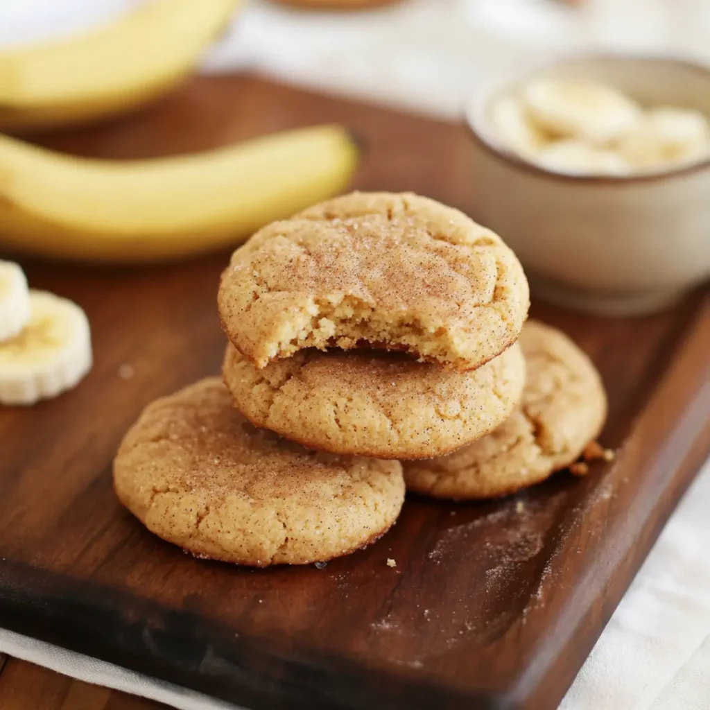Banana Snickerdoodle Cookies