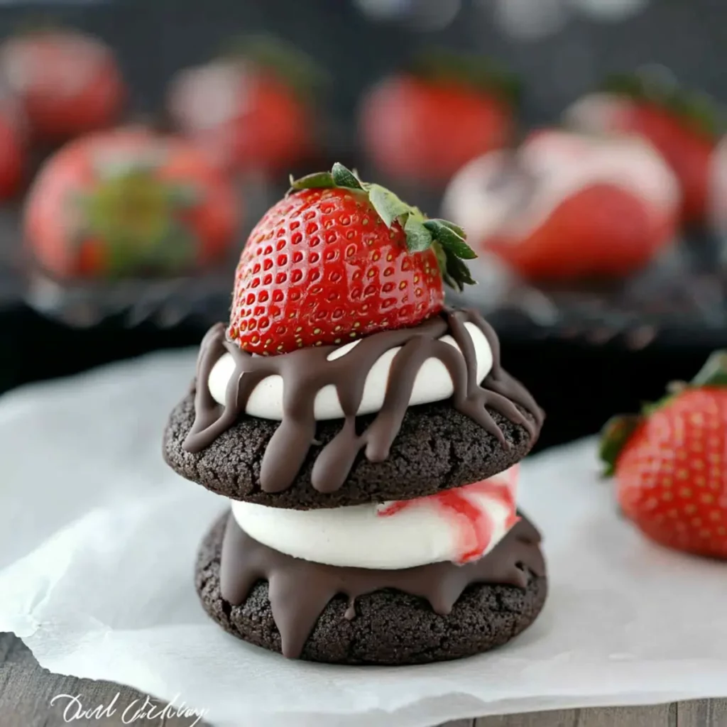 Chocolate Covered Strawberry Cookies