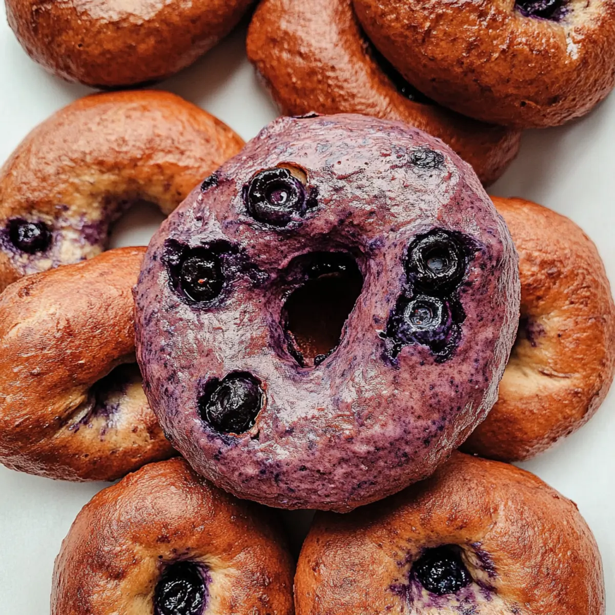 Homemade Blueberry Bagels
