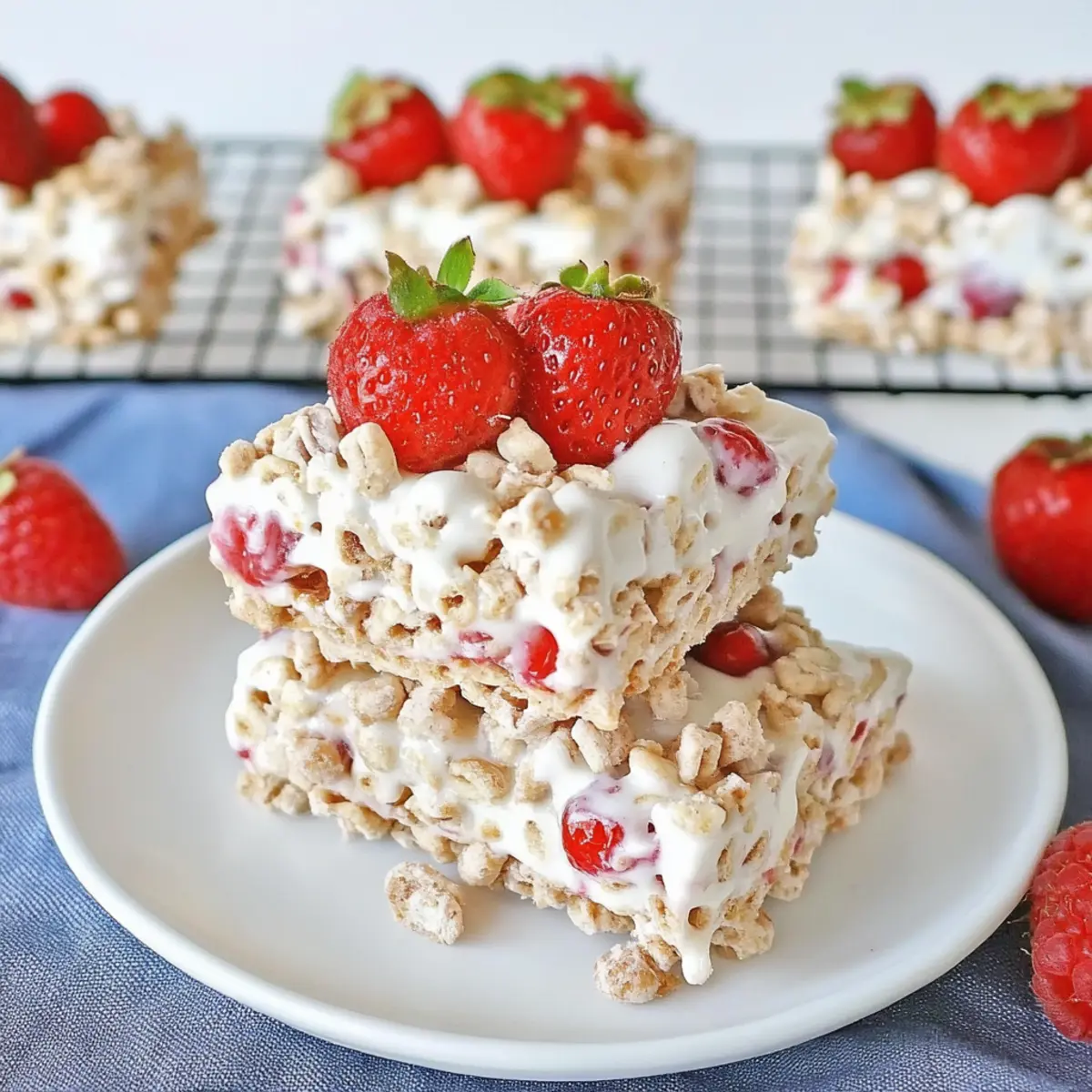 Berries & Cream Cereal Bars