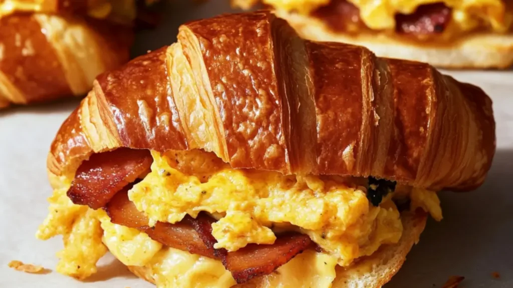 Breakfast Croissant Sandwich