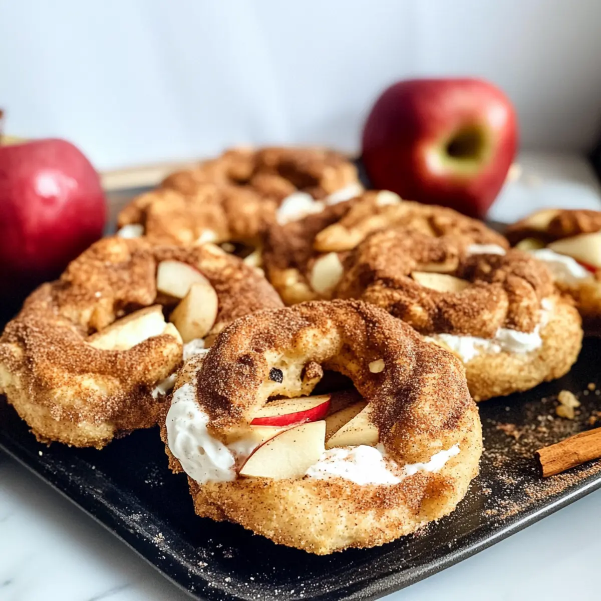 Apple Cinnamon Greek Yogurt Bagels