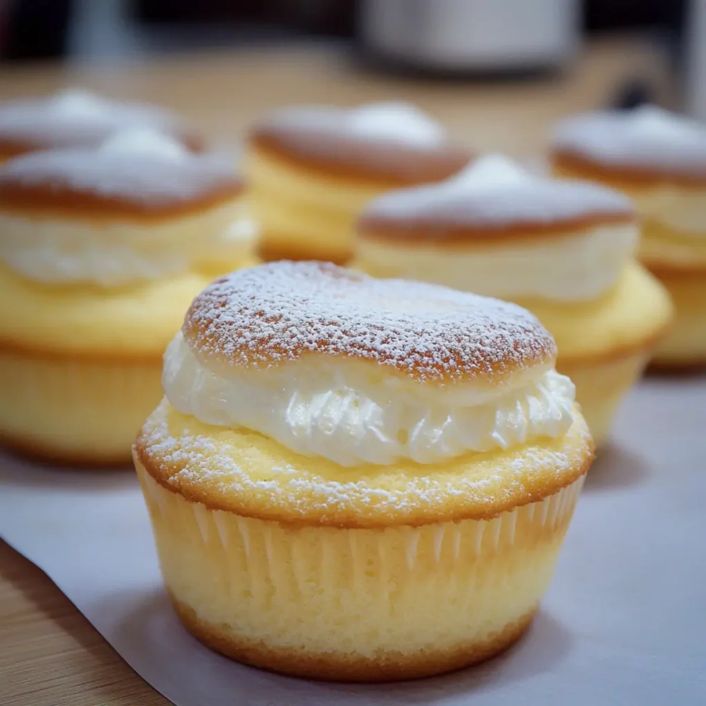 Japanese Cotton Cheesecake Cupcakes