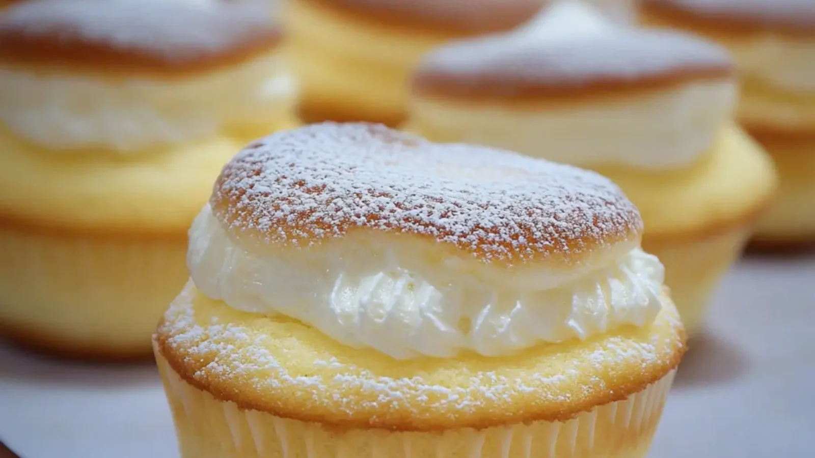 Japanese Cotton Cheesecake Cupcakes