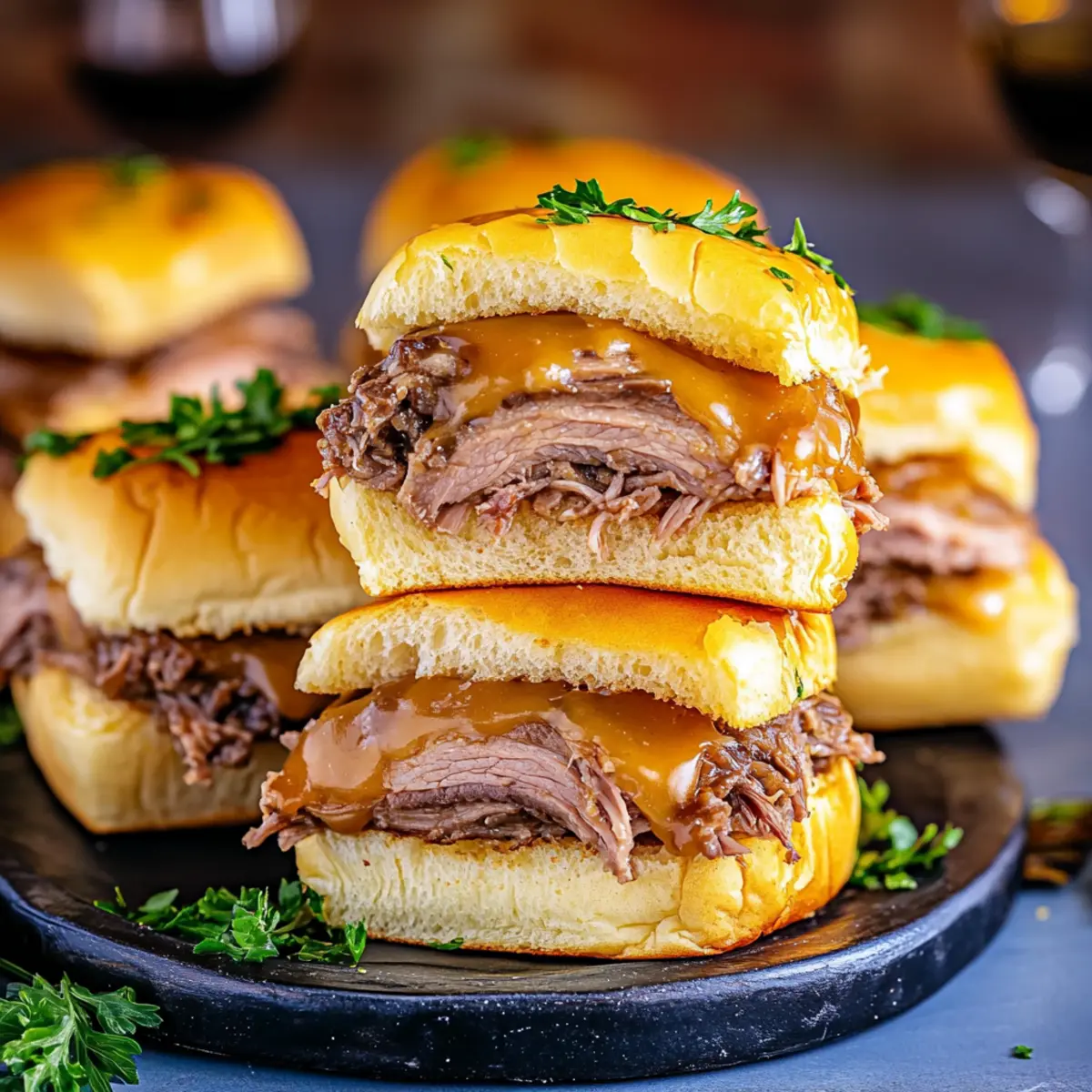 French Dip Beef Sliders