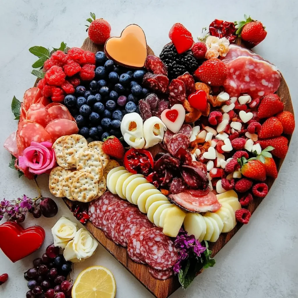 Valentine-Themed Charcuterie Board