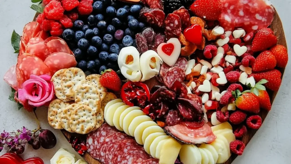 Valentine-Themed Charcuterie Board