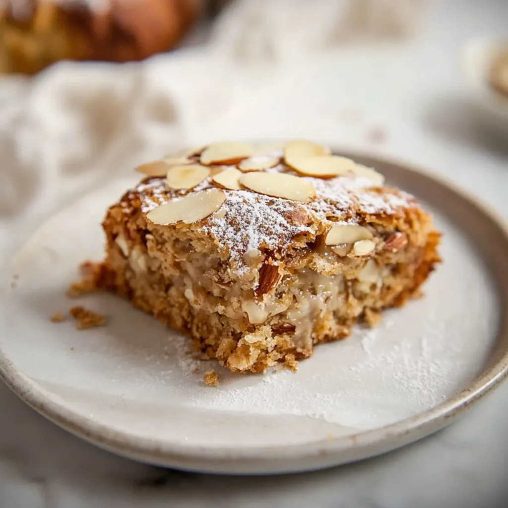 Almond Croissant Baked Oats