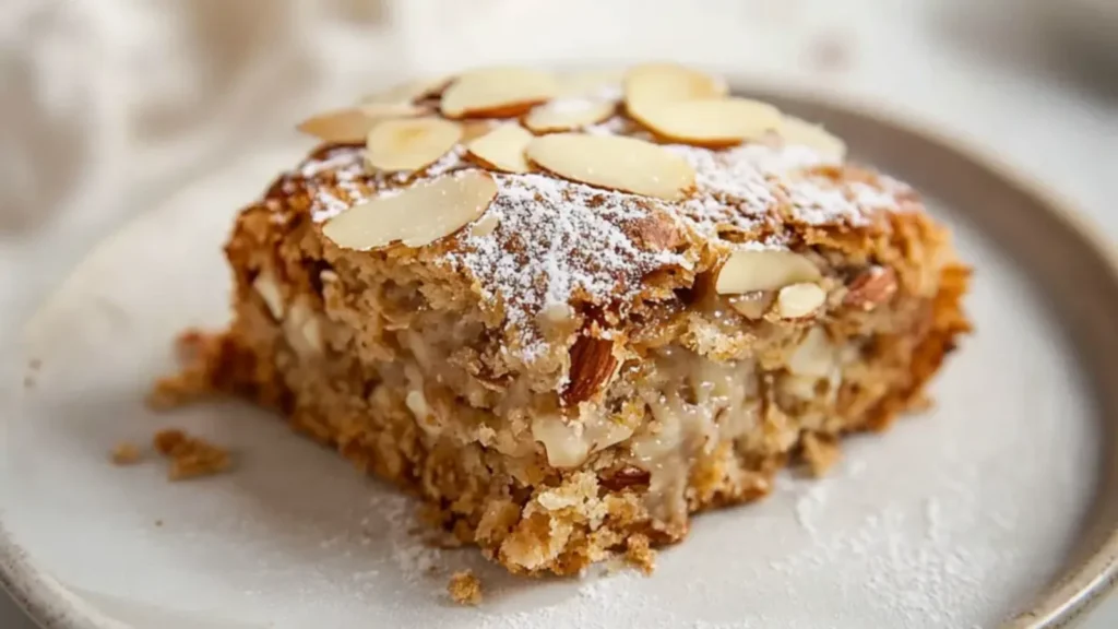 Almond Croissant Baked Oats