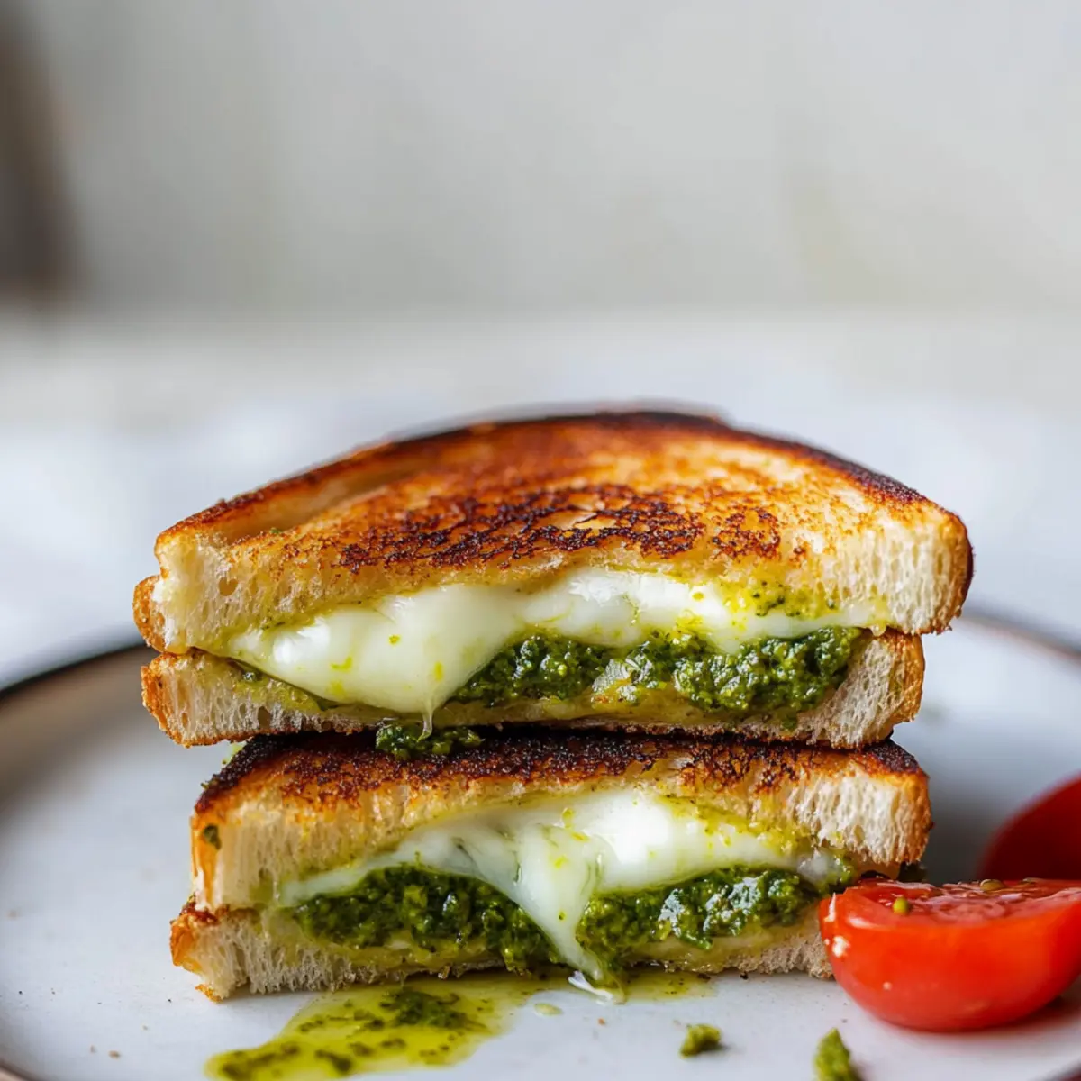 Pesto Grilled Cheese Sandwich