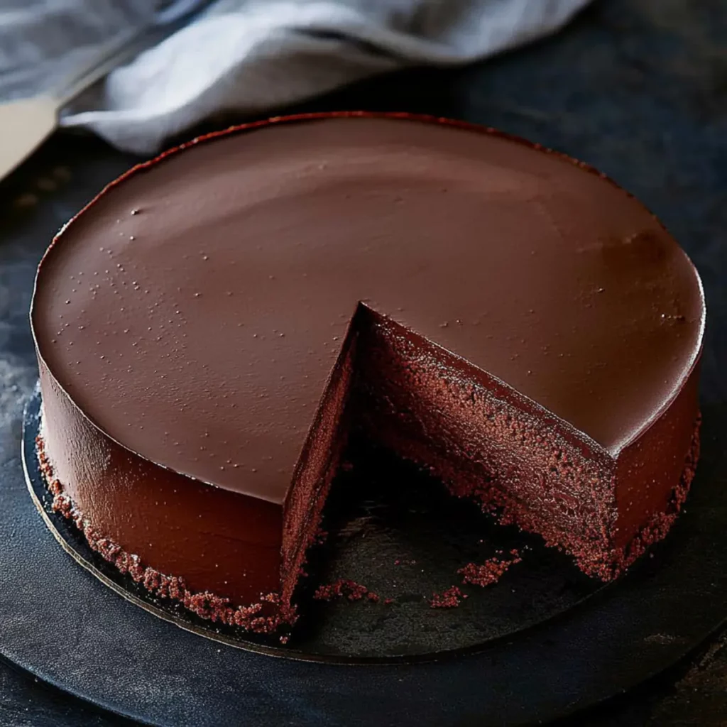 Dark Chocolate Mousse Cake
