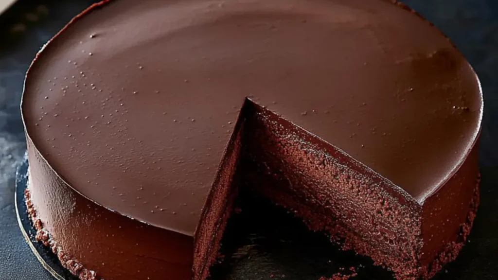 Dark Chocolate Mousse Cake