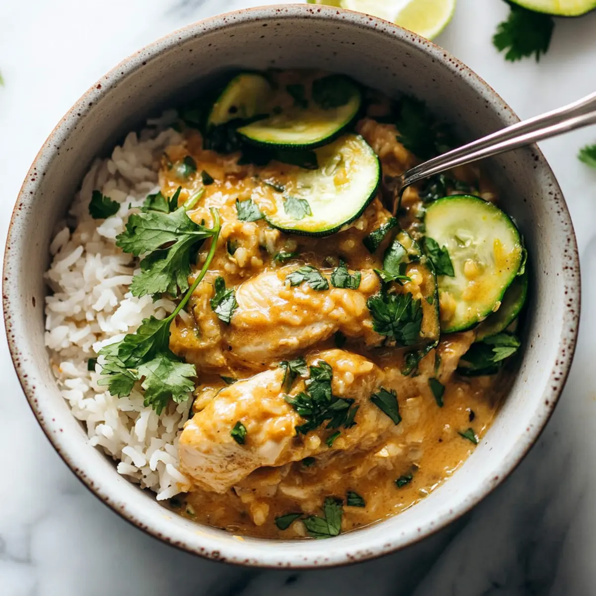 Lemongrass Chicken with Rice and Zucchini