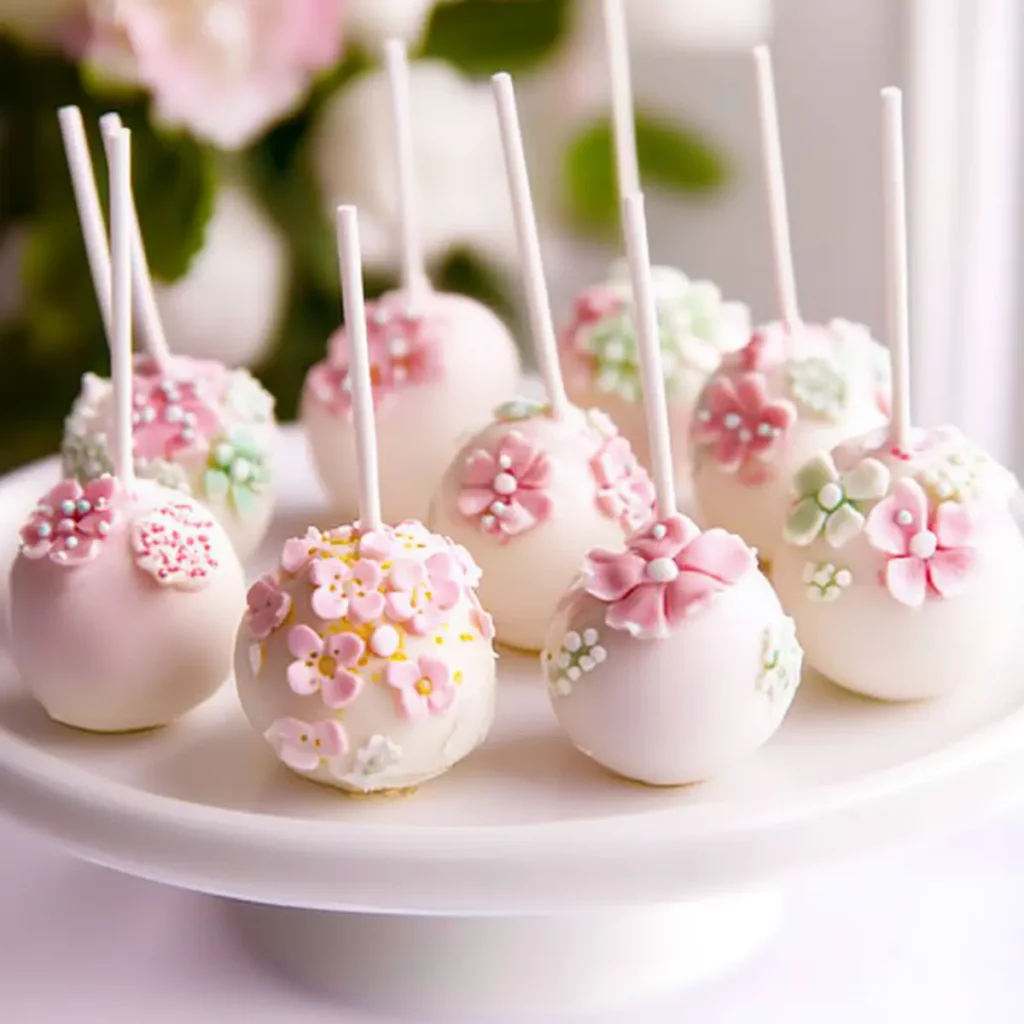 Floral Design Cake Pops