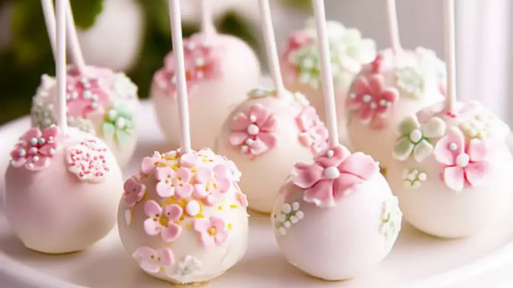 Floral Design Cake Pops