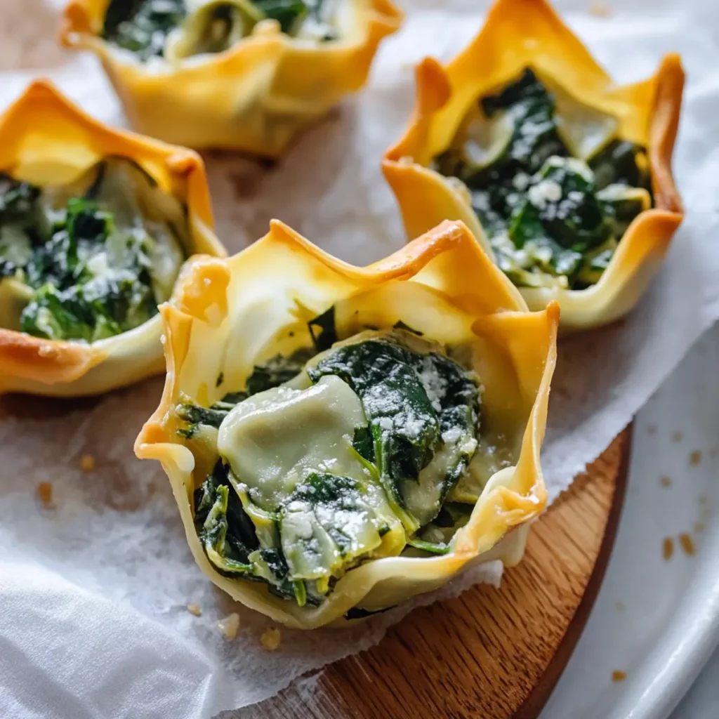 Spinach & Artichoke Wontons