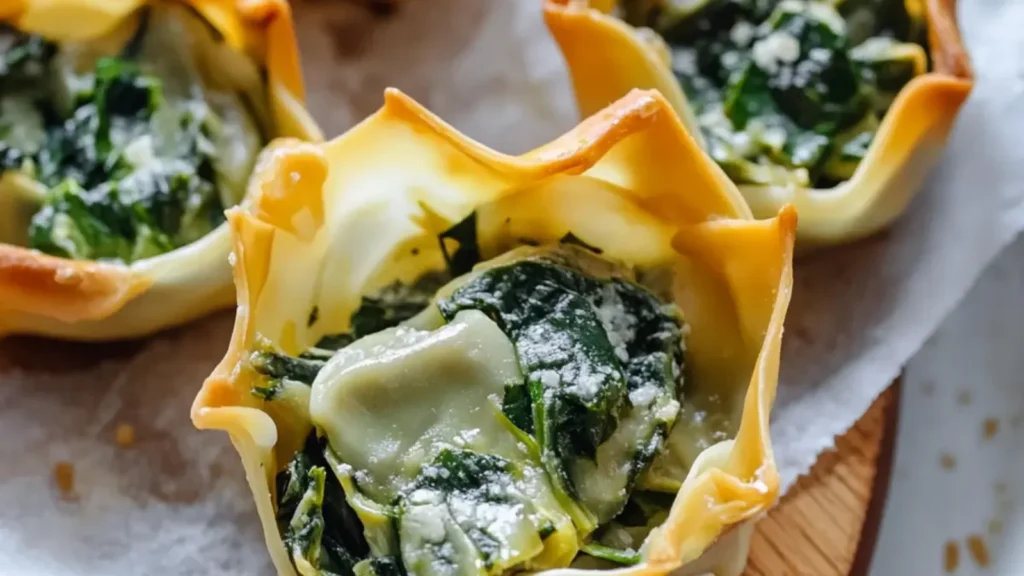 Spinach & Artichoke Wontons