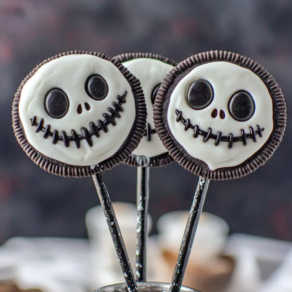 Jack Skellington Oreo Pops