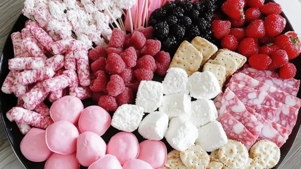 Pink-Themed Charcuterie Board