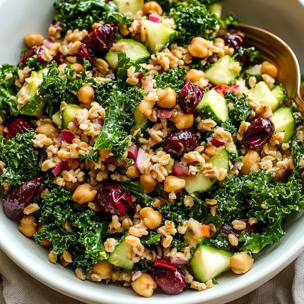 Winter Farro and Kale Salad