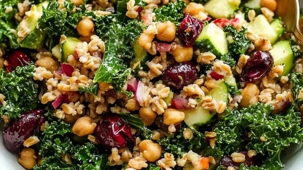Winter Farro and Kale Salad