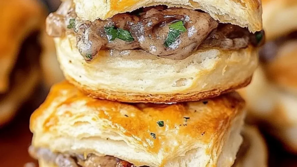 Baked French Dip Biscuits
