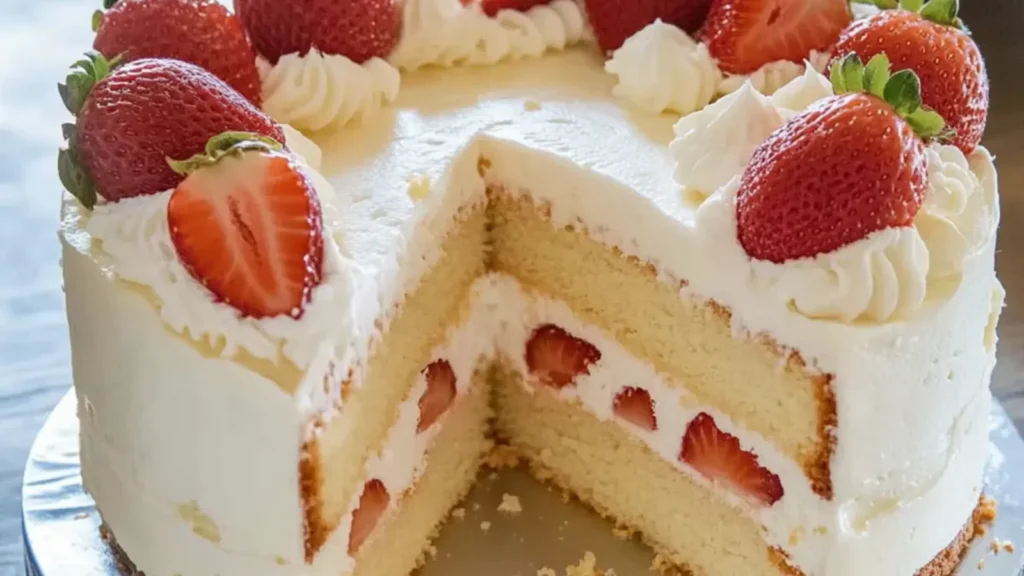 Strawberry Chiffon Cake