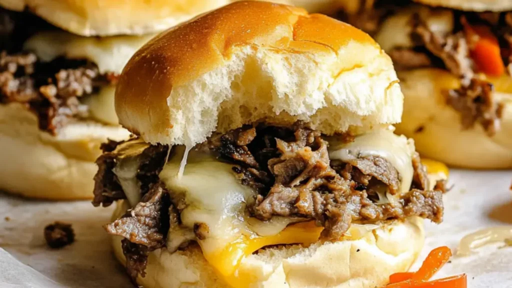Philly Cheesesteak Sliders