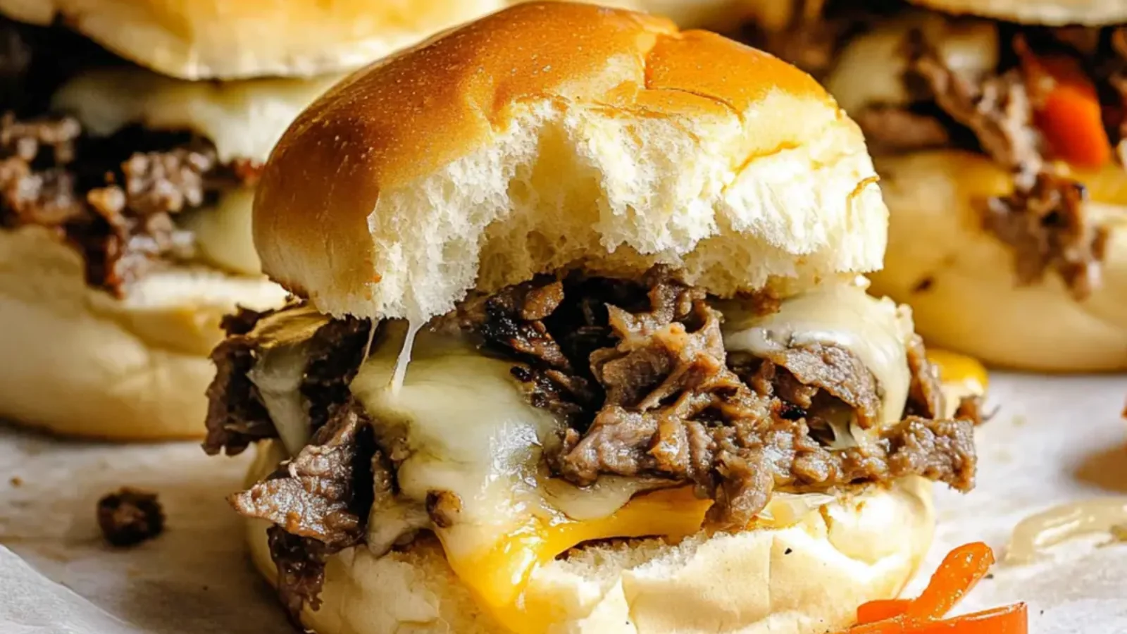 Philly Cheesesteak Sliders