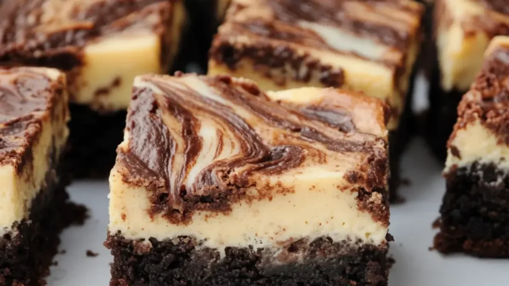 Guinness & Baileys Cheesecake Brownie Bars