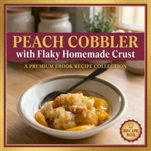 Peach Cobbler with Flaky Homemade Crust
